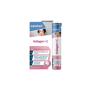 Viên uống đẹp da, chống oxy hoá SANOTACT KOLLAGEN + C BRAUSETABLETTEN