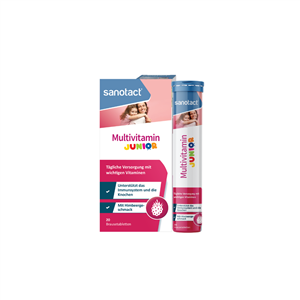 Viên bổ sung vitamin cho trẻ em SANOTACT MULTIVITAMIN JUNIOR BRAUSETABLETTEN