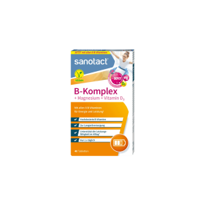SANOTACT B-KOMPLEX + MAGNESIUM + D3 VIÊN BỔ SUNG VITAMIN NHÓM B & TĂNG CƯỜNG SỨC KHỎE